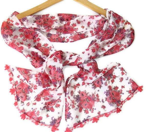 women scarf, chiffon scarf, scarves, multicolor, with lace new design shawl /neckwarmer / cowl, for woman