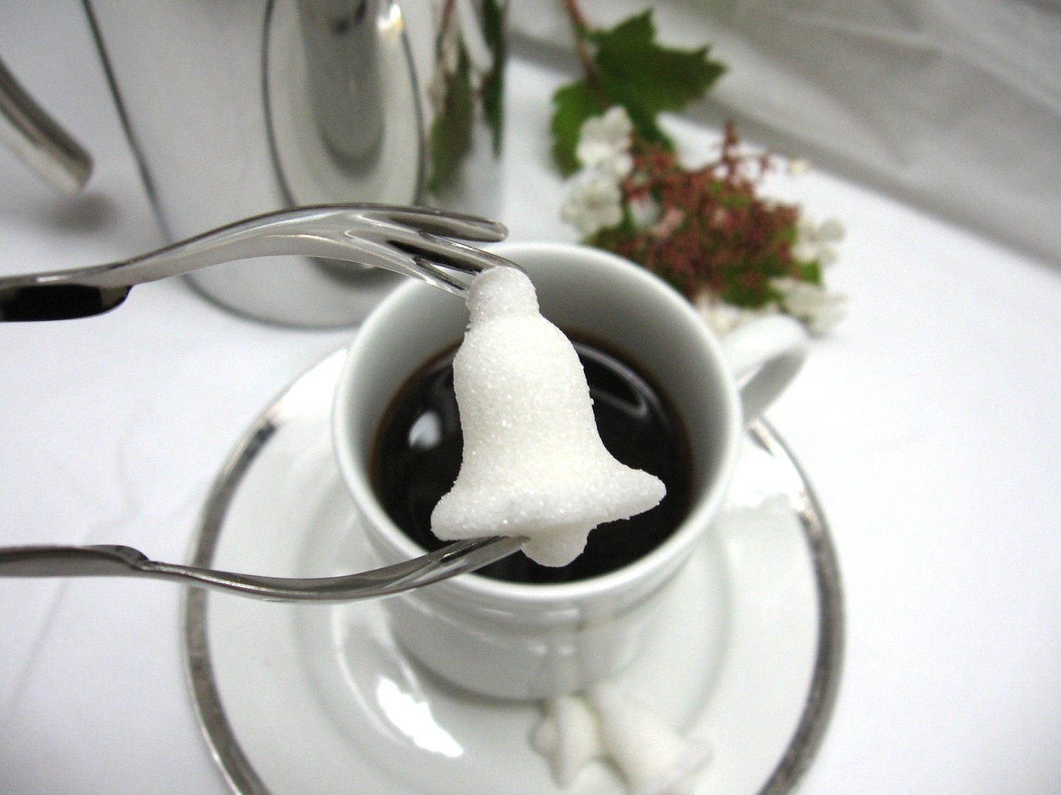 White Bell Shaped Sugar Cubes 3 Dozen