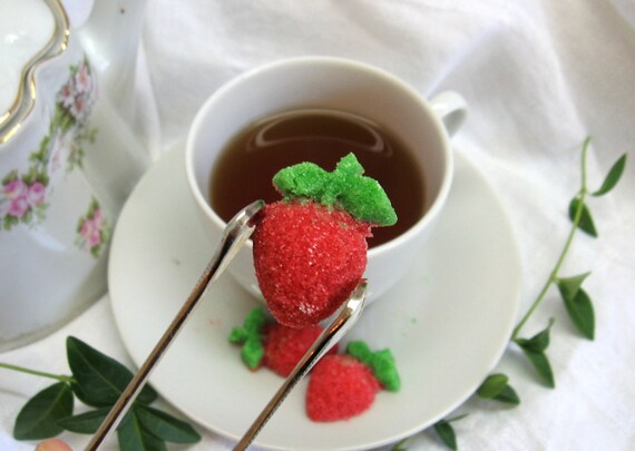 Sweet Treat Strawberry Shaped Sugar Cubes 3 Dozen
