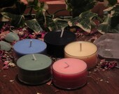 Elemental Tea Light Set- North, South, East, West, Earth, Fire, Air, Water