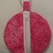 Earbud case keyring zipper pouch