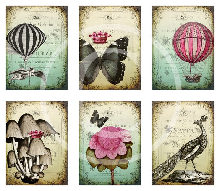 Shabby Whimsy - Digital Collage Sheet