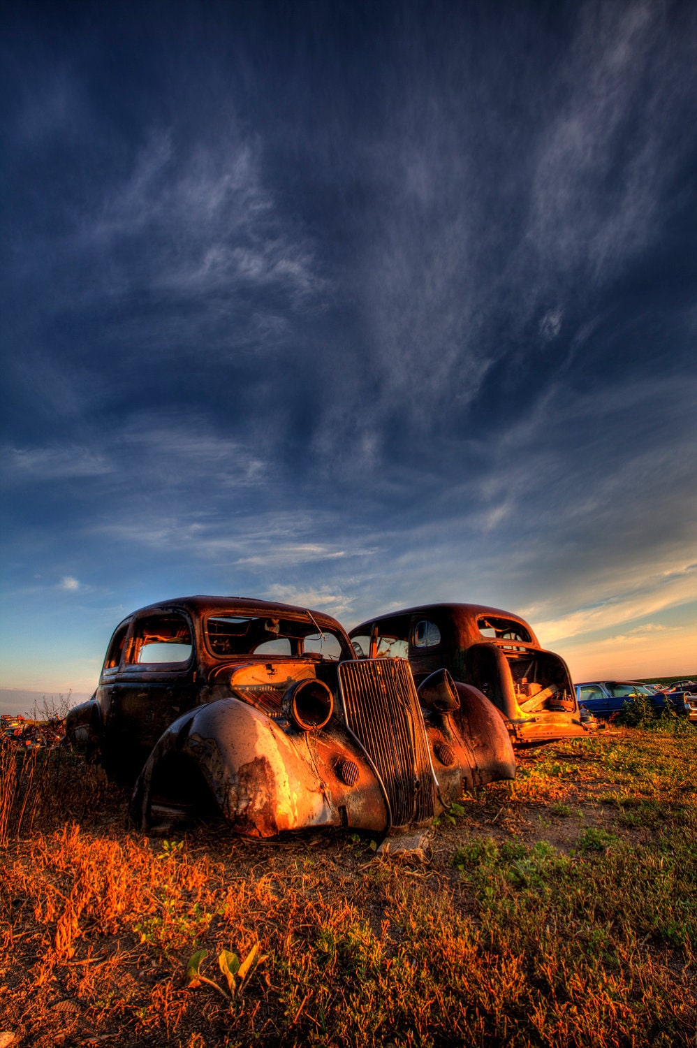 Abandon cars 8x10 fine art photography print,