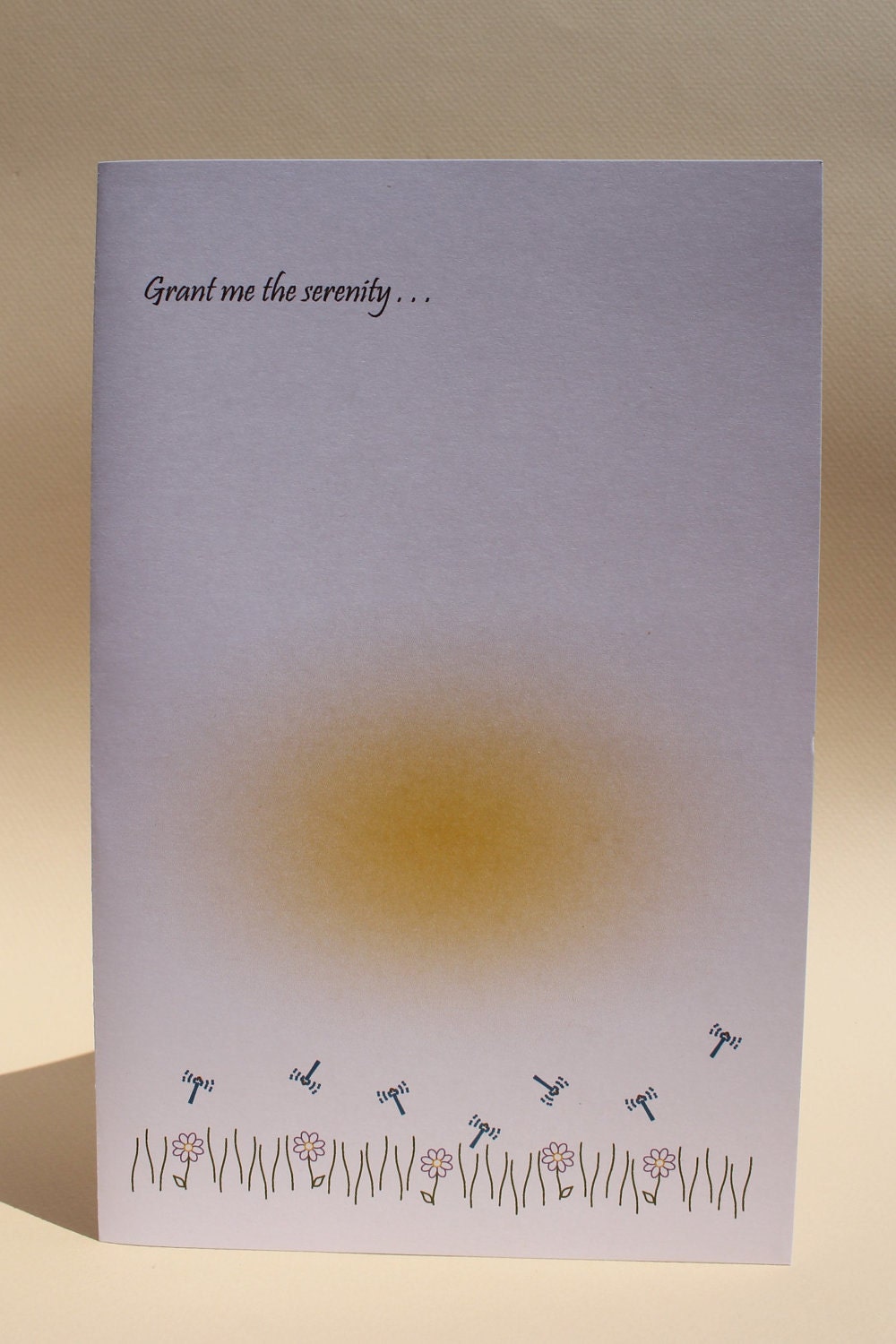 Serenity Card - Large Blank Note Card - Customizable