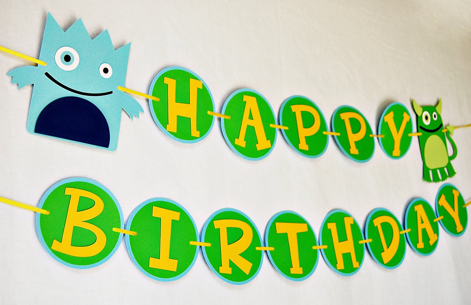 Our Little Monster Happy Birthday Banner Il_170x135