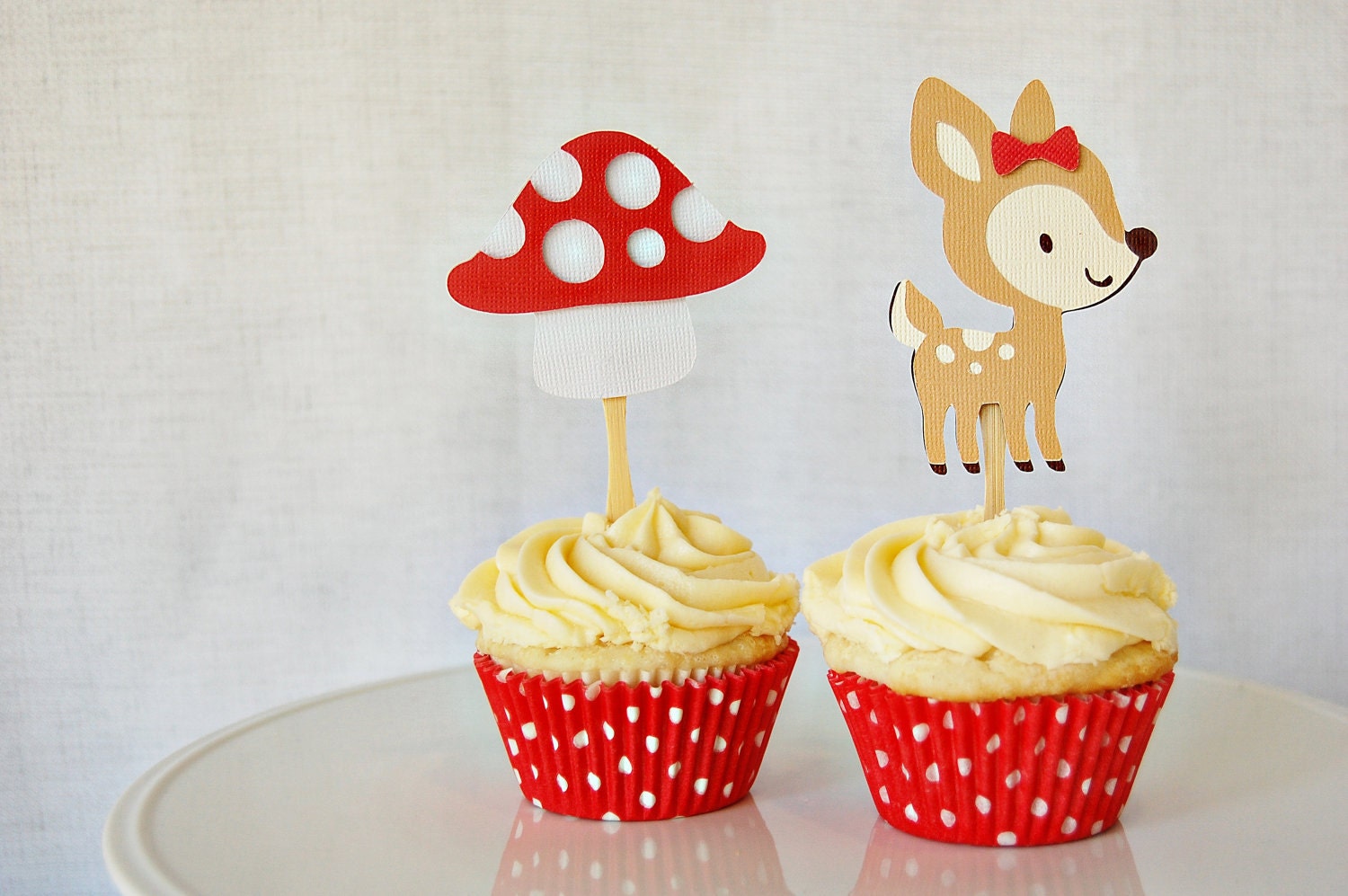 Sweet Deer Cupcake Toppers