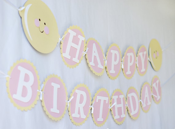 Pink Lemonade Birthday Banner
