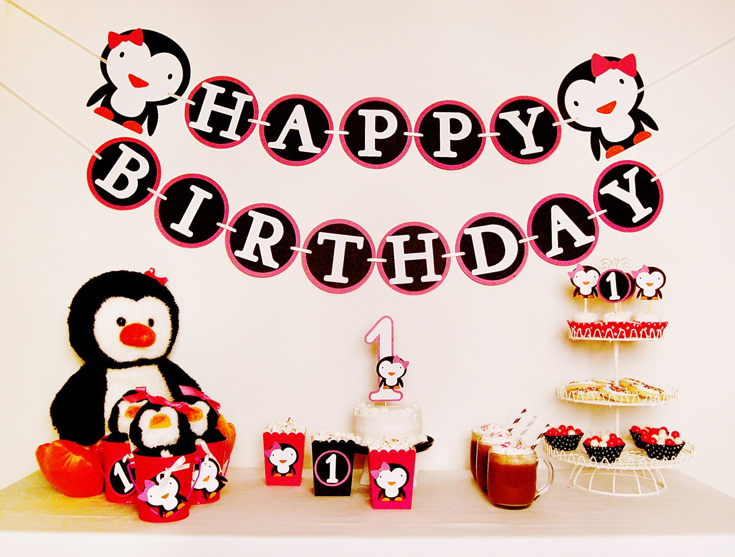 Winter Penguin Birthday Party Package Il_570xn