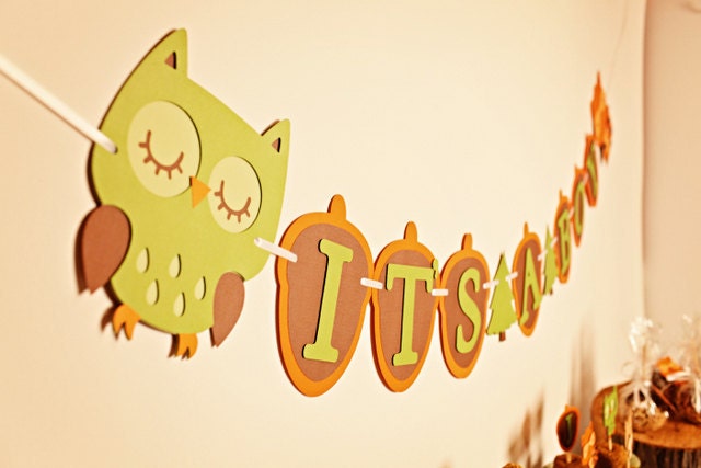 Forest Friends Baby Shower Banner