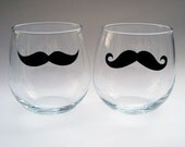 Stemless red Wine Glasses - set of 4