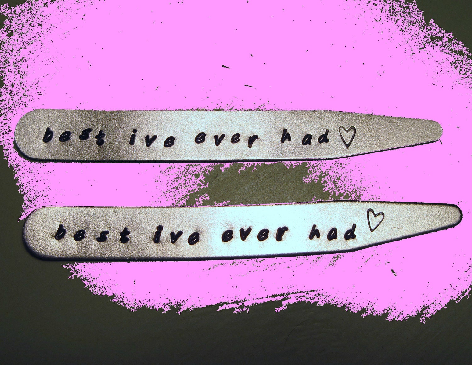 Buy best anniversary gifts - Secret Message Collar Stays - Best I've Ever Had - Men's Gift - Boyfriend / Husband Gift - Men's Anniversary Gift