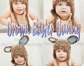 Brown Easter Bunny hat