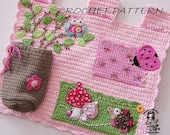 Baby girl wall-pocket organizer pdf pattern