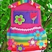 Hanging pockets organizer PATTERN  - Rainbow collection