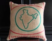 Josuma Select 20 inch Designer Upcycled Burlap Pillow