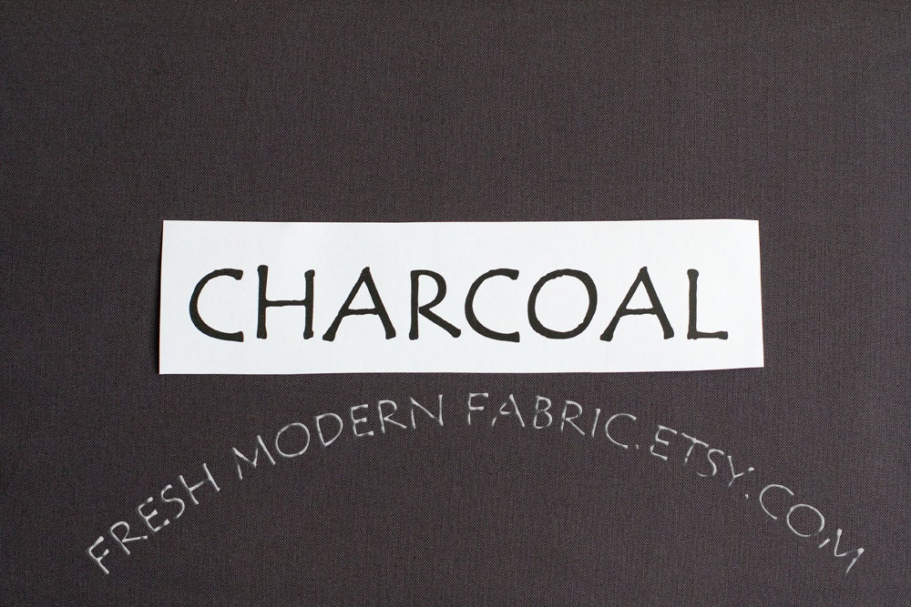 One Yard Charcoal Kona Cotton Solid Fabric from Robert Kaufman