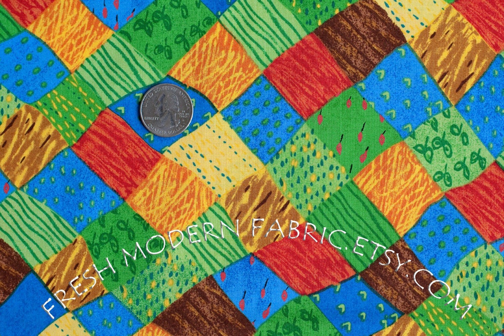Half Yard Pasture, Farm Out, P&B Textiles, 100% Cotton Fabric
