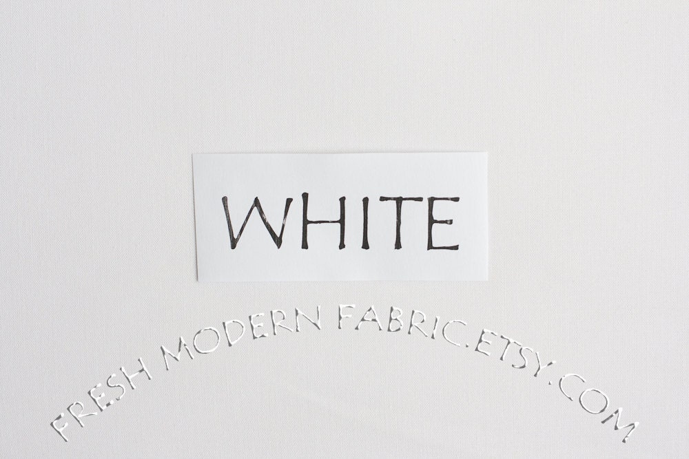 One Yard White Kona Cotton Solid Fabric from Robert Kaufman