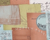 Half Yard of Curio Letter Collage in Clove, BasicGrey for Moda Fabrics, 100% Cotton Fabric