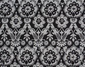 Half Yard Ghastlie Tapestry in Smoke, by Alexander Henry, 100% Cotton Fabric