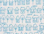 Half Yard of Summersville Avenue in Seafoam Blue, Lucie Summers, Moda Fabrics, 100% Cotton Fabric