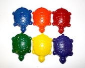 SET of 6 - TURTLE Shaped Crayons - Doodle R Us