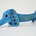 Bitossi Dachshund Figurine / Mid-Century / Aldo Londi for Bitossi / Made in Italy