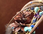 Custom Dream Catcher- Warm Winter Dreams- Devils Claw Dream Catcher