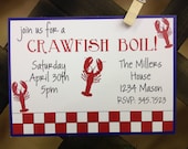 Crawfish Boil Custom Invitation