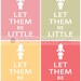 Paper Dolls - "Let Them Be Little" - Girl Version - 8x10 Printable Art