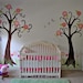 Flower Garden Wall Mural Stencil Kit for Girls or Baby Room