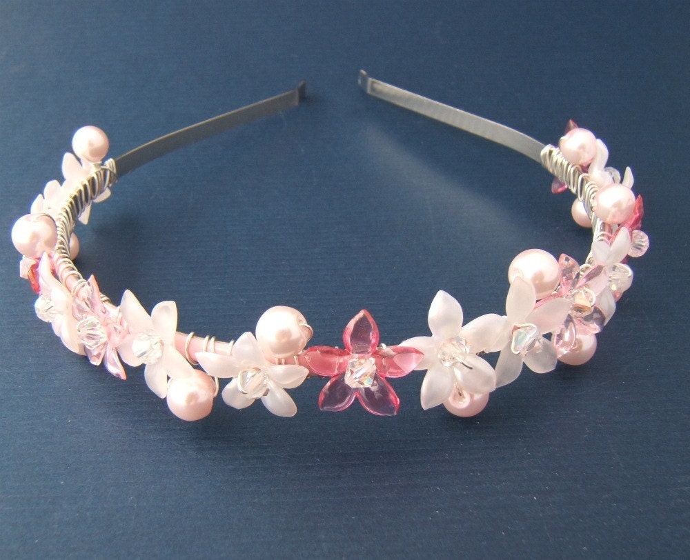 Pink Flower Headband