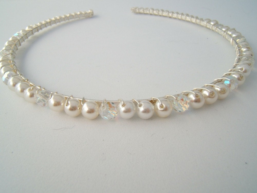 Pearl and Crystal Tiara