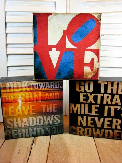 Inspirational Canvas Block Go the Extra Mile - 5x5