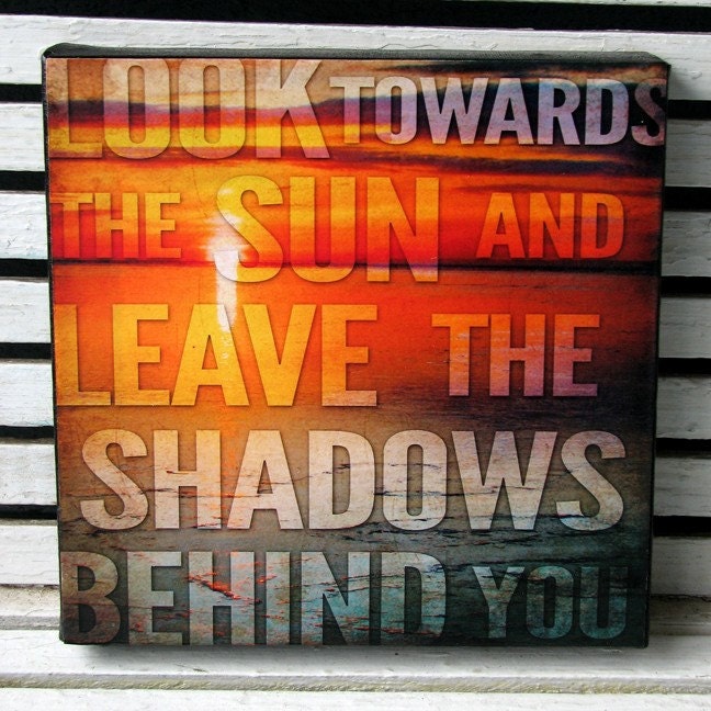 Sun Inspirational Canvas Wall Hanging - 8x8