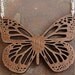 Sustainable Wooden Necklace - Monarch Butterfly - in Walnut
