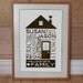 11 x 14 personalized custom family name home photograph anniversary
