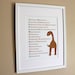 Dinosaur Alphabet Art Print, 8x10, Unframed