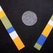 Contemporary Black Felt Table Runner, 10x45