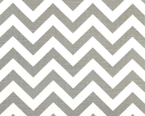 Two Pair of Decorative Designer Custom Curtains Drapes 50 x 84 Ash Gray and White Chevron Zig Zag Fully Lined