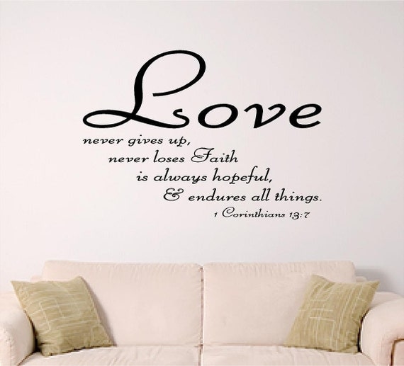 bible verse wall art, Love