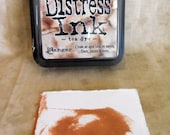 Tim Holtz Tea Dye Brown Distress Ink Stamp Pad by Ranger-SALE