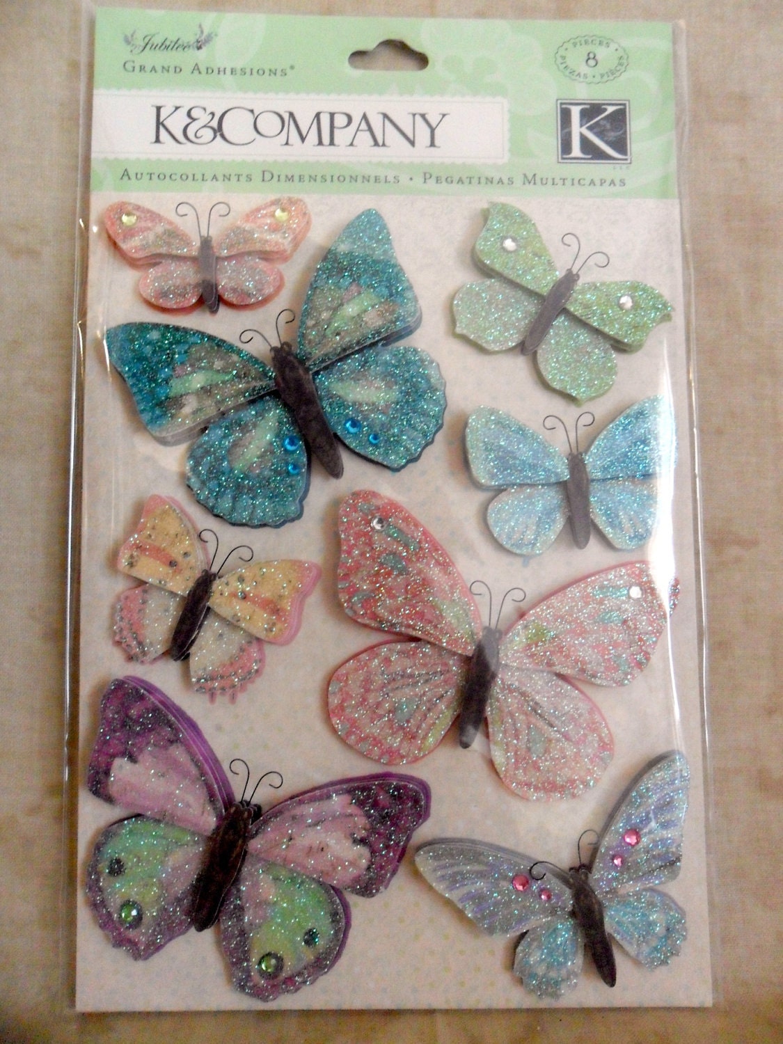 Jubilee Butterfly Stickers by K and Company-FREE SHIPPING