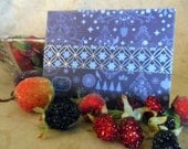 Handmade Cards Holiday Christmas Winter December January Blue Silver
