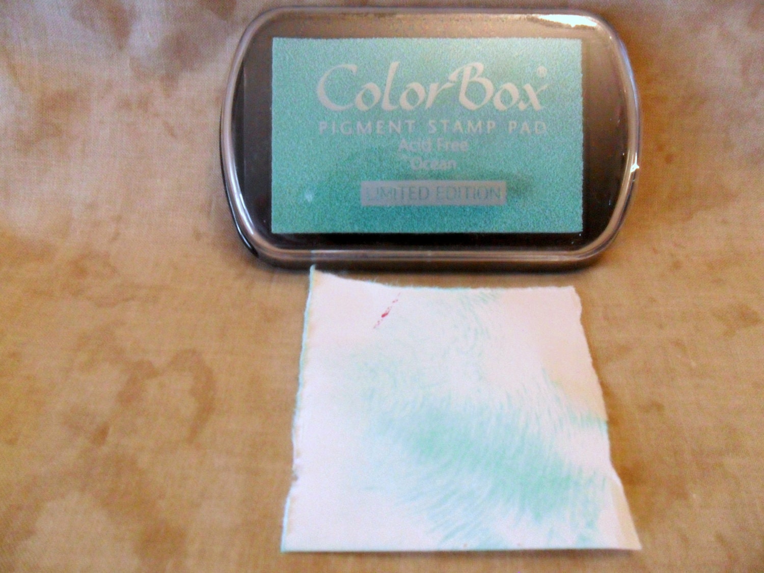 Ocean Teal Blue Pigment Ink Pad by Colorbox-FREE SHIPPING