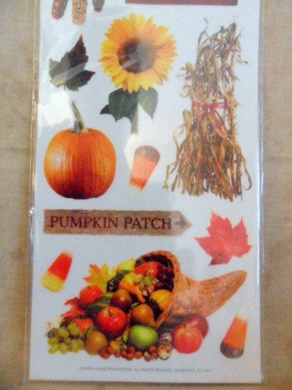 Autumn Days Glitter Rub-ons by Paper House Productions-FREE SHIPPIING
