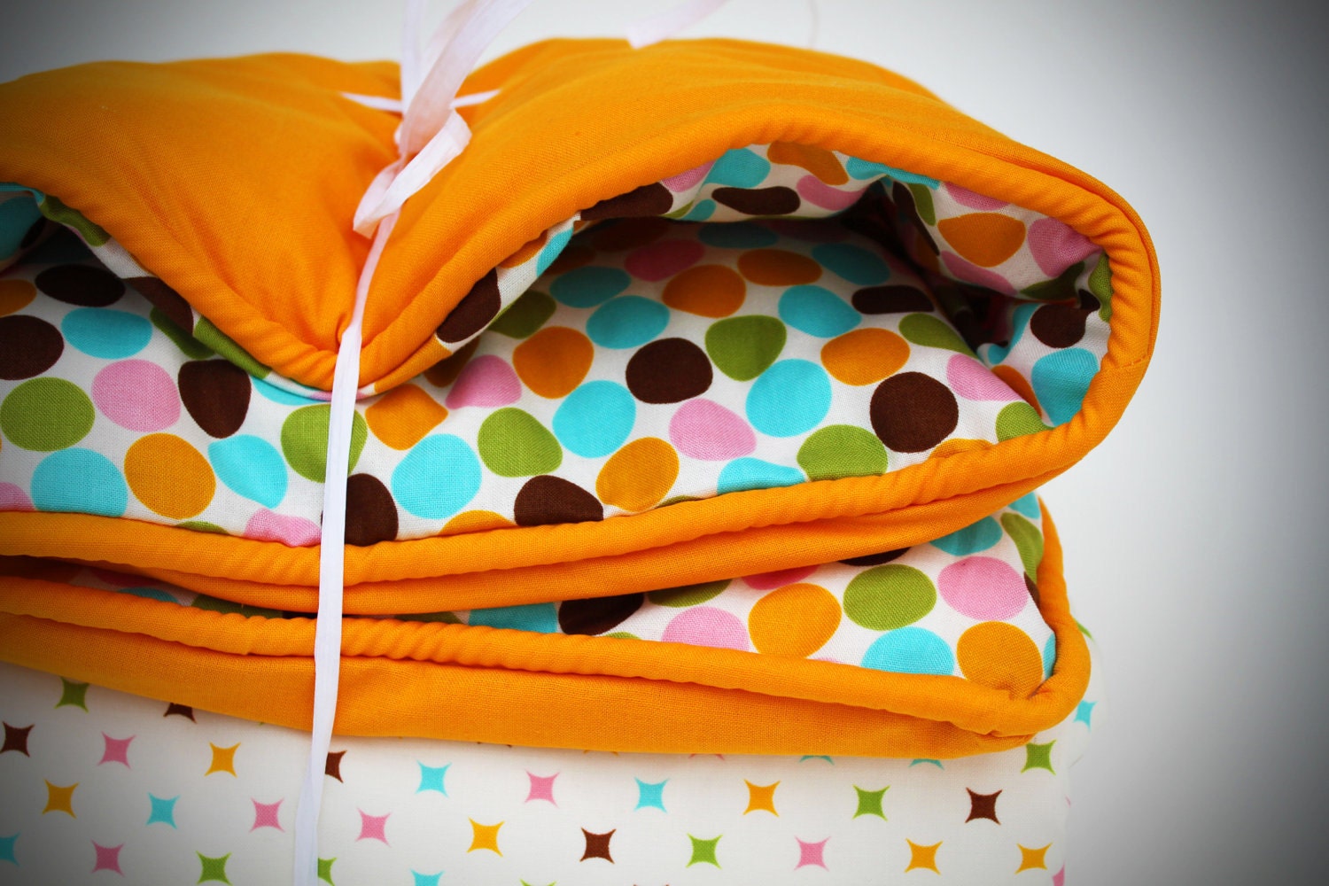 Creamsicle baby playmat with removable cover