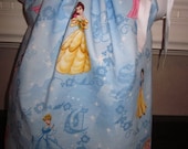 Boutique Pillowcase Blue Dress Disney Princesses Snow White Cinderella Belle 2T, 3T, 4T, 5, 6, 7
