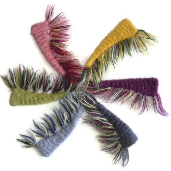 Catnip Toy - Stuffed Shrimp Peruvian Highland Wool Felted Cat Toy - Shrimp Creole