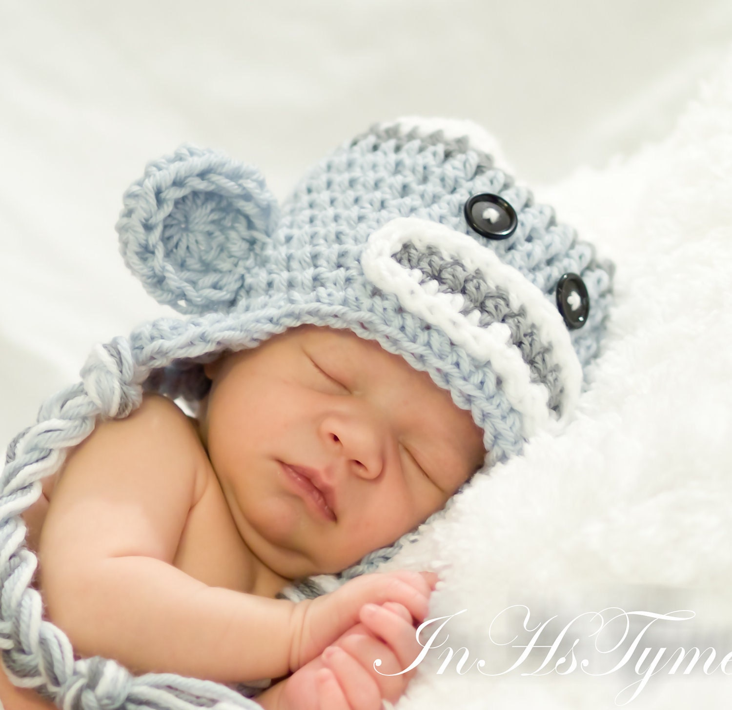 Crochet Baby Boy Sock Monkey Hat Newborn 0-3 and 3-6 Months Photography